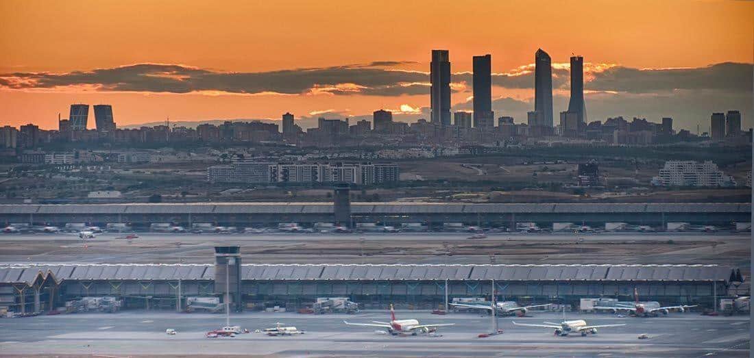 Barajas repuloterrol Madrid kozpontjaba