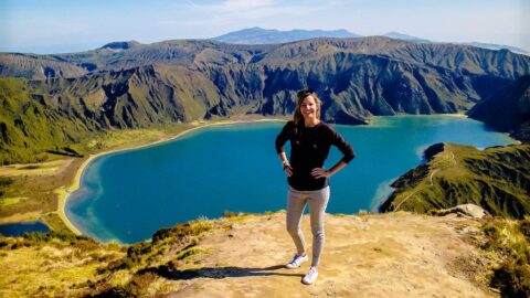Lagoa do Fogo Azori-szigetek turak