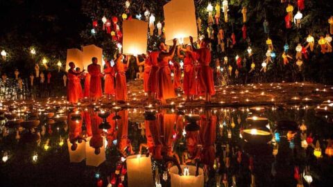 Loy Krathong Fesztival Thaifold