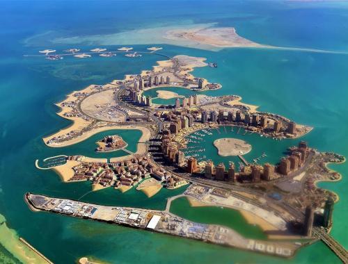 The Pearl-Qatar Doha varosnezes
