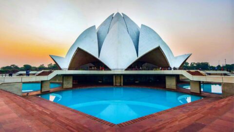 Delhi Lotusz Templom