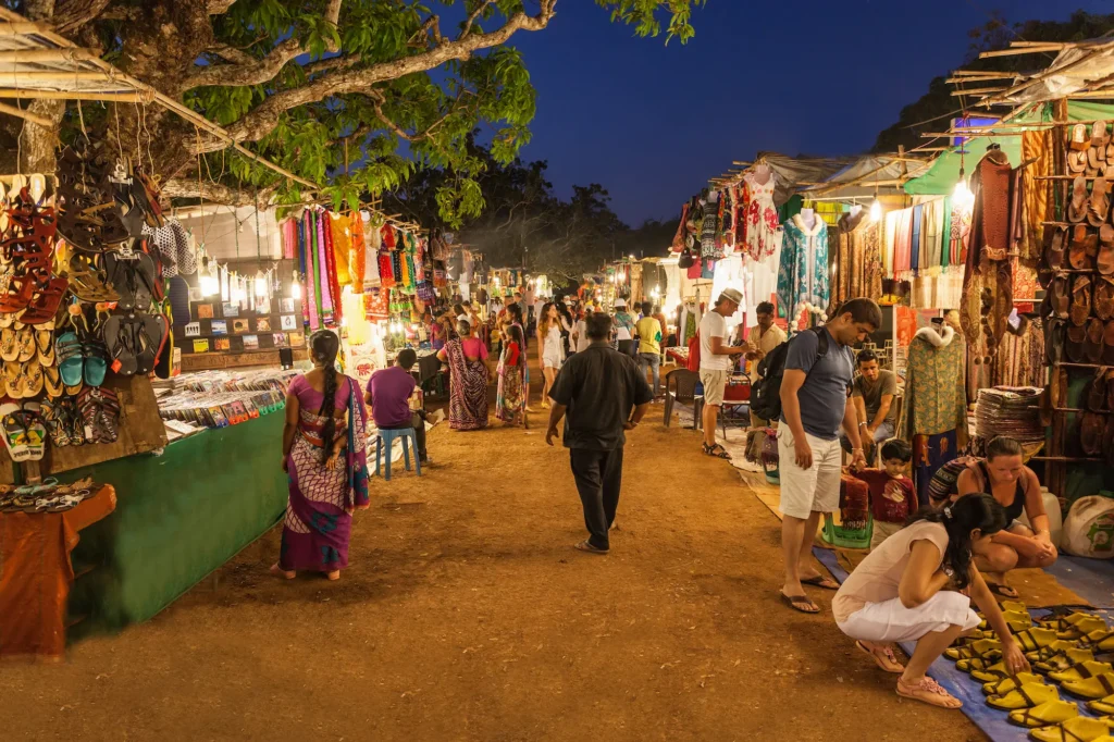 India körutazás esti piac