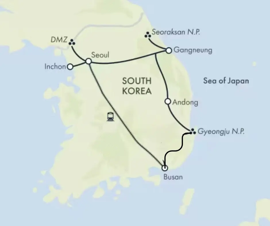 Dél-Korea körutazás