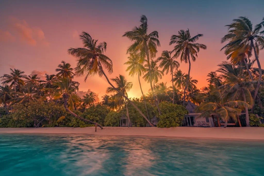 Mauritius körutazás naplemente