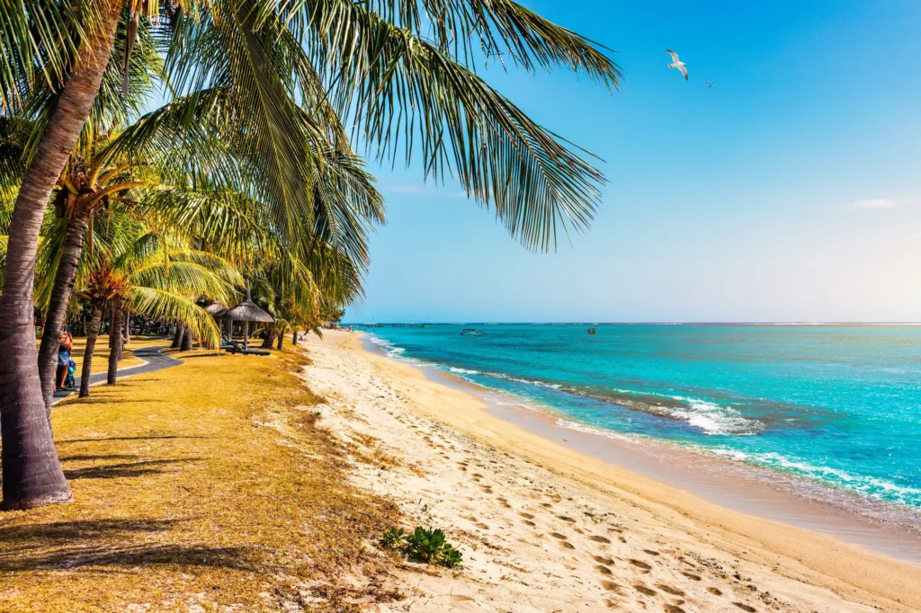 Mauritius körutazás strand