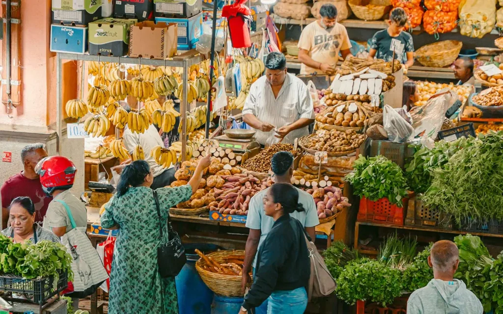 Mauritius körutazás piac